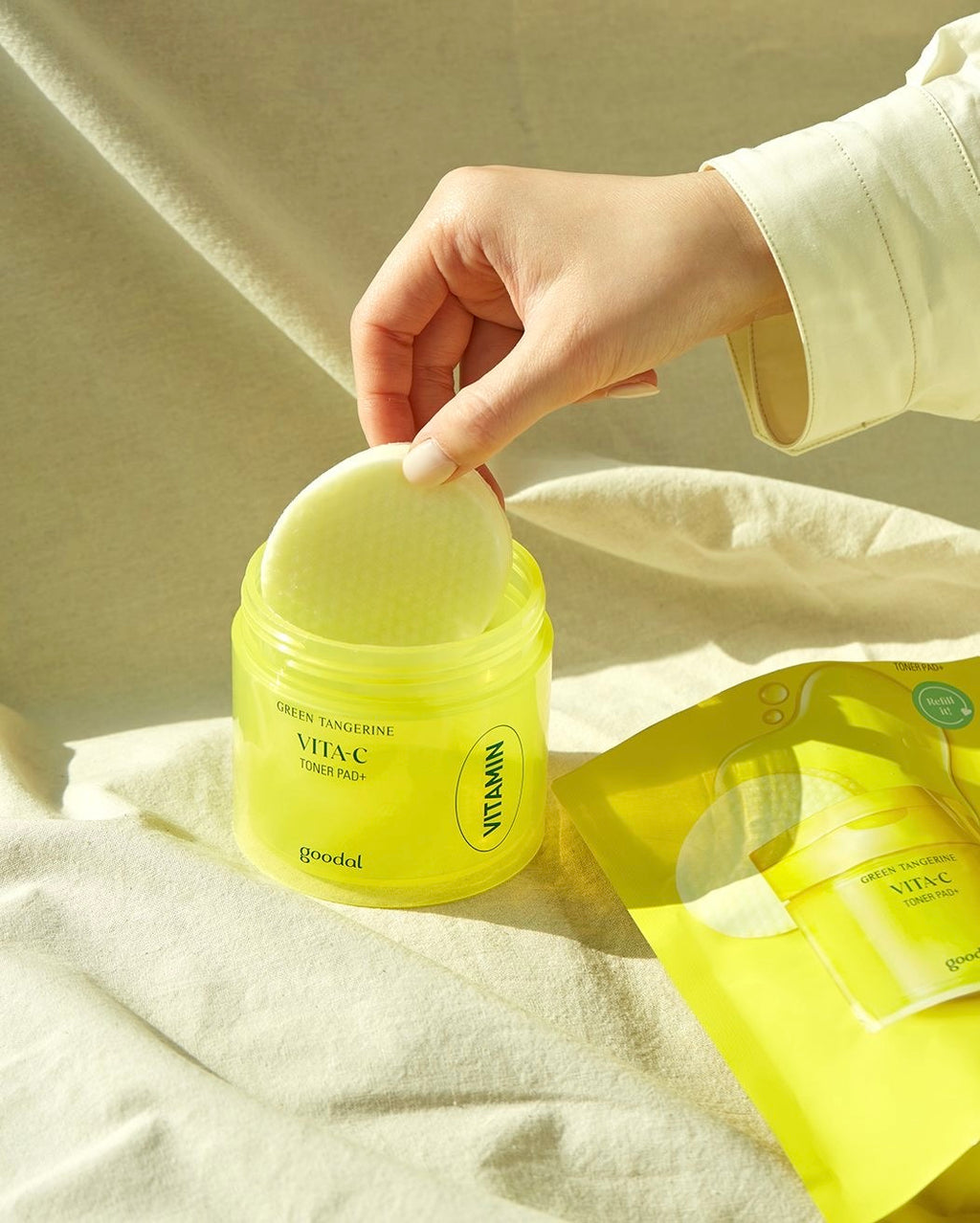 Goodal GREEN TANGERINE VITA C TONER PAD (70EA)160ML