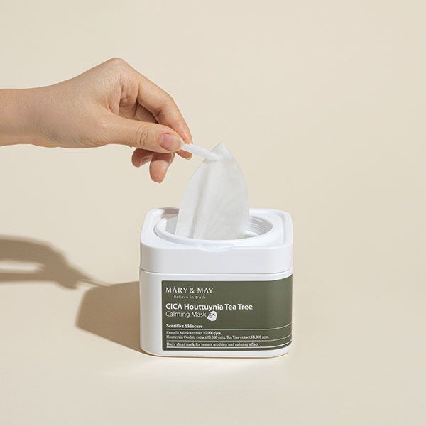 MARY&MAY CICA HOUTTUYNIA TEA TREE CALMING MASK 30PCS